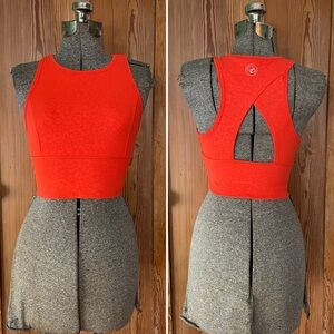 Celestial Bodiez Orange Racerback Sports Bra